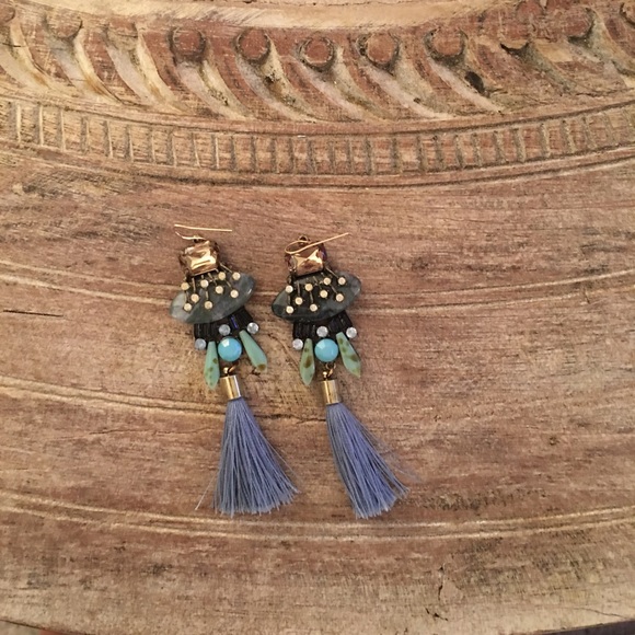 Statement Tassel Earrings - Picture 2 of 2